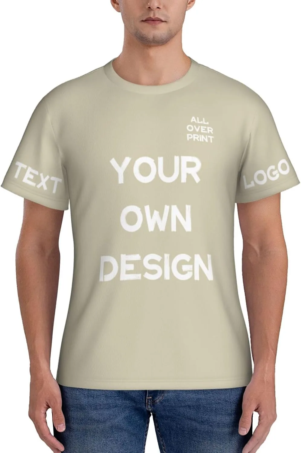 

Футболка с принтом Custom Shirt с логотипом и текстом