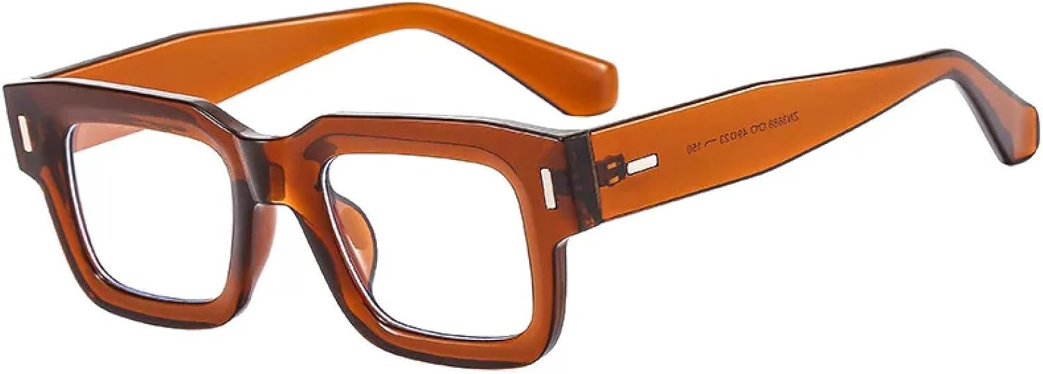 

Ретро солнцезащитные очки для женщин и мужчин, модные очки в прозрачной оправе, мужские солнцезащитные очки с защитой от УФ-излучения UV400 и заклепками TVTBBVV, Tea Transparent