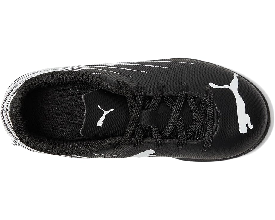 Унисекс детские футбольные бутсы Puma Attacanto Turf (Little Kid/Big Kid) PUMA Kids, Black/White — фото 2