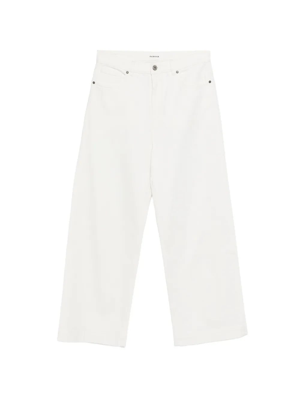 

Джинсы с пятью карманами и логотипной нашивкой P.A.R.O.S.H., белый