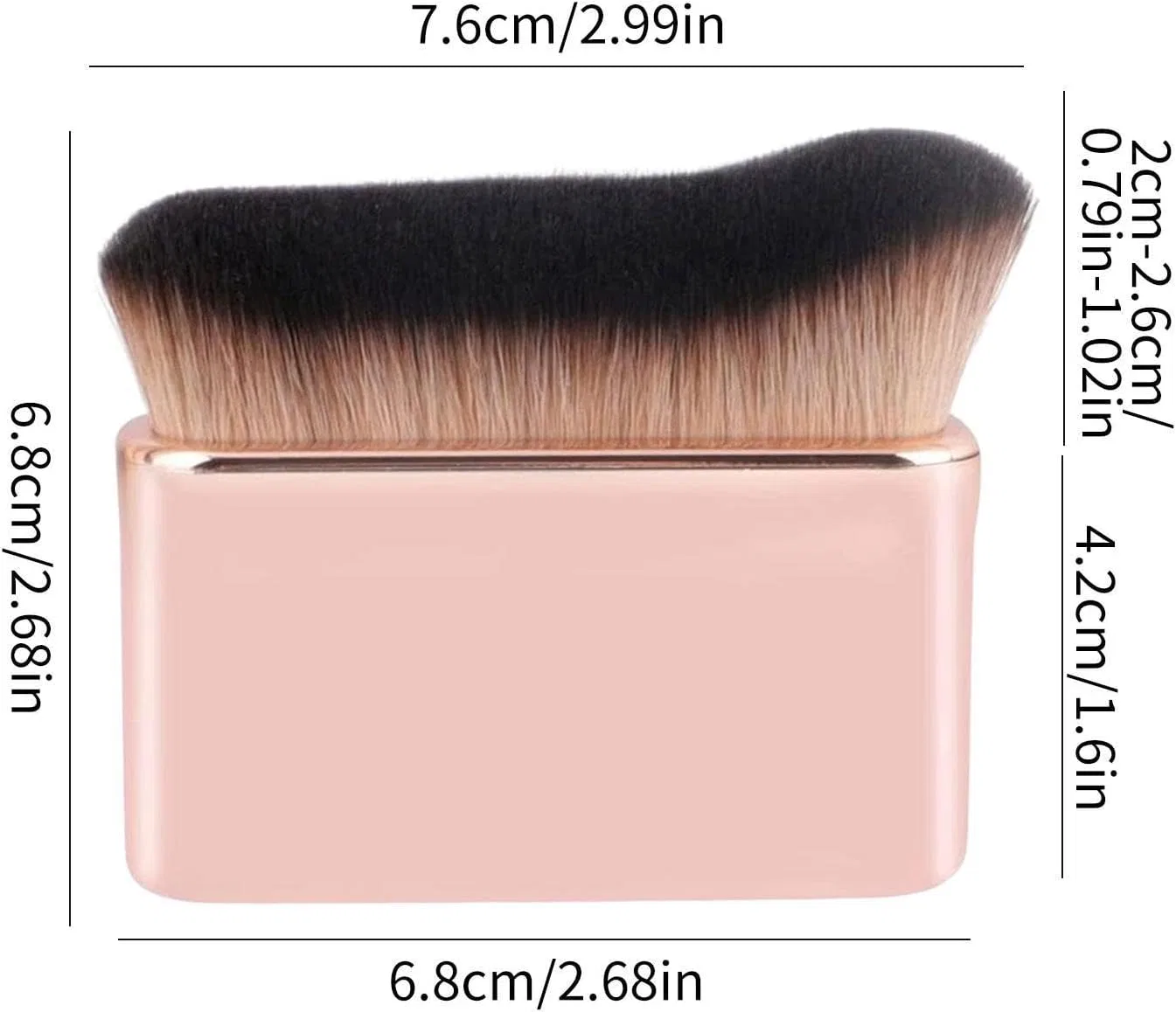 Кисть для автозагара Siren Brush Dfyiq, 1 шт, розовое золото — фото 4