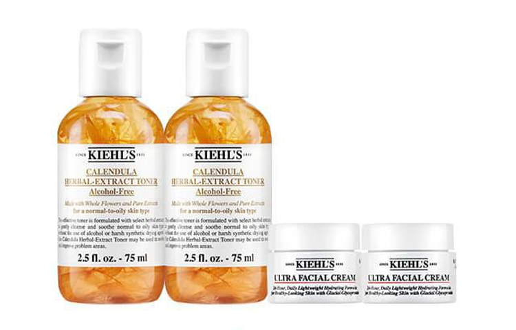 Kiehl's Keyanshi манго желтый цветок высокоувлажняющий тонер крем набор пробные наборы увлажнение контроль жирности 75мл*2+14мл*2 — фото 4