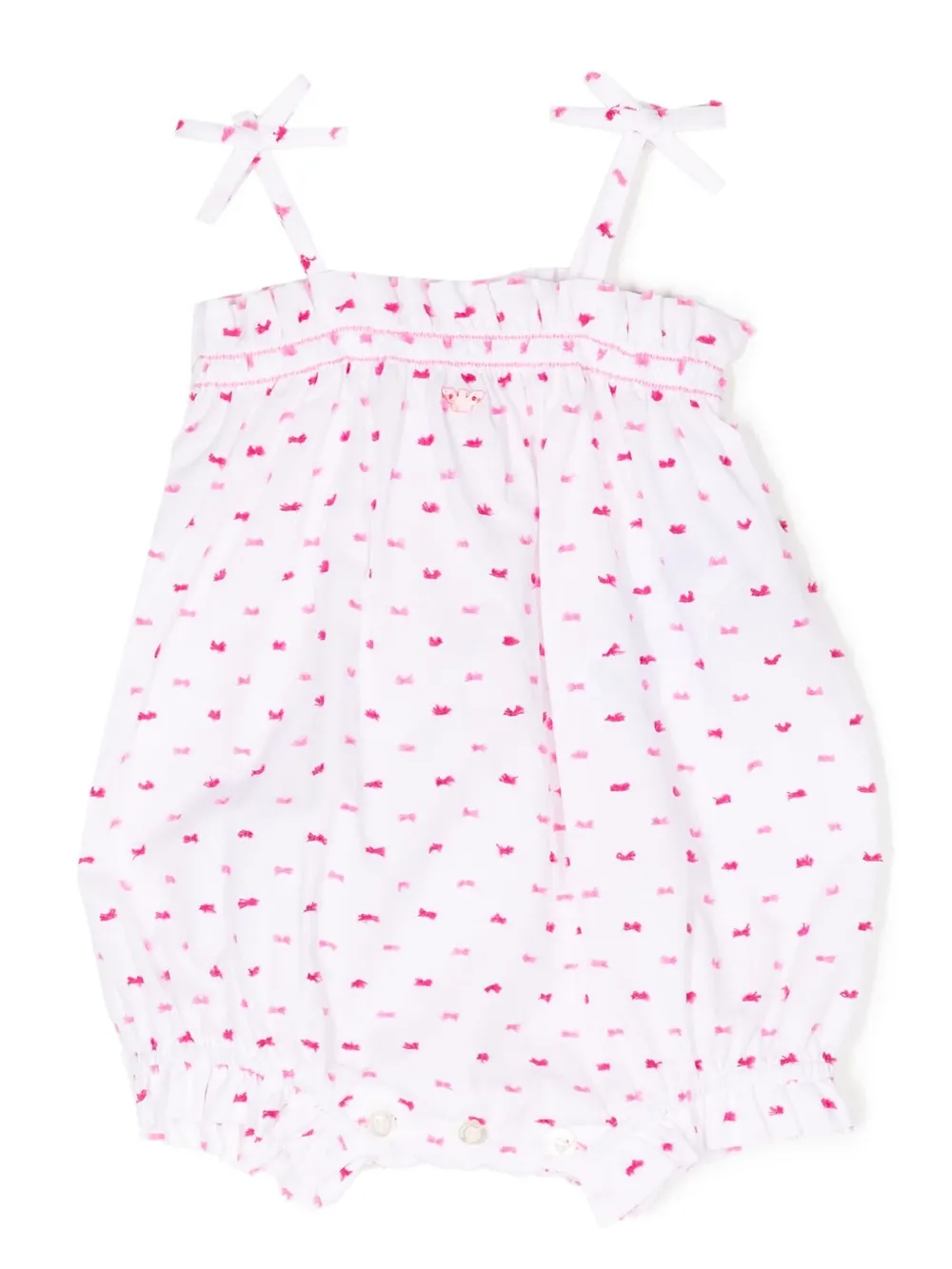 

Ромпер без рукавов Emporio Armani Kids, белый