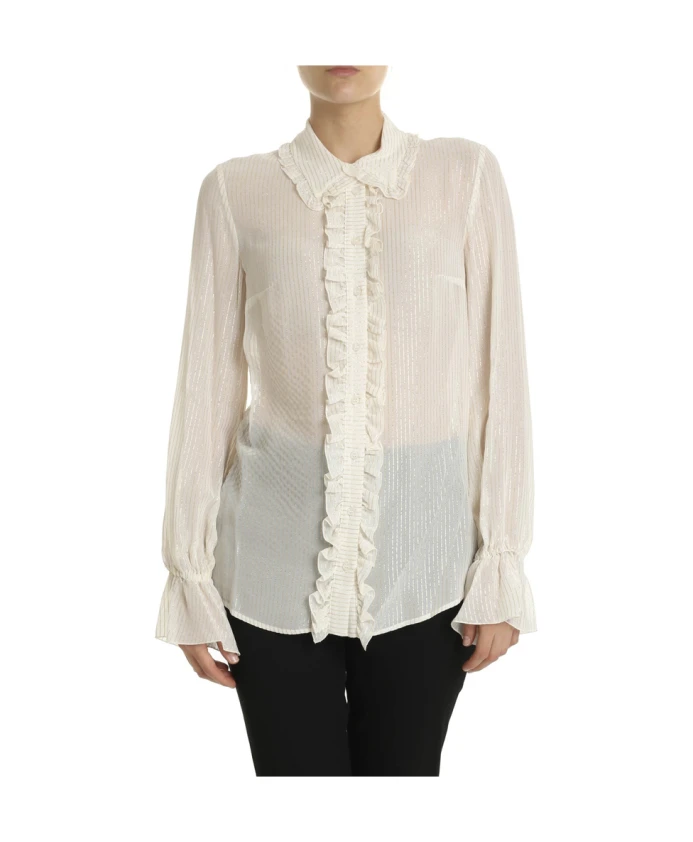 

Рубашка кремово-золотистого цвета, стандартного кроя. Dondup, бежевый