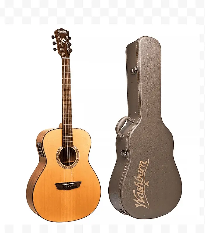 

Акустическая гитара Washburn WLO100SWEK Woodline Series Solid Spruce Orchestra 6-String Acoustic-Electric Guitar w/Case
