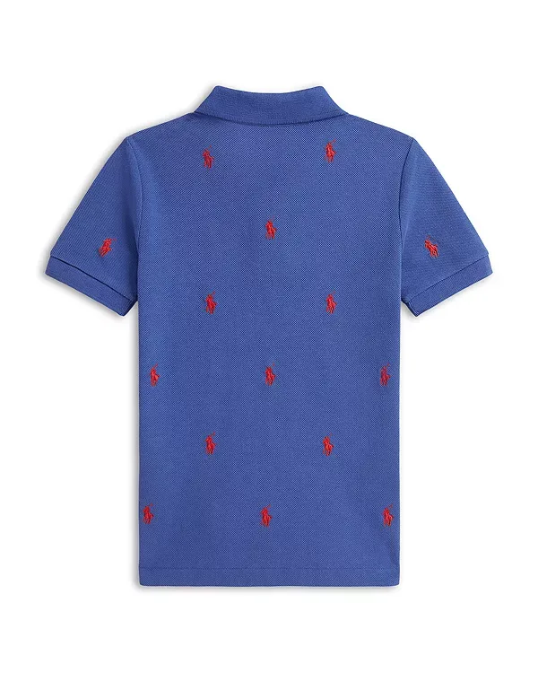 Поло-Рубашка из хлопковой сетки Polo pony - для маленьких детей Ralph Lauren, Multi — фото 2