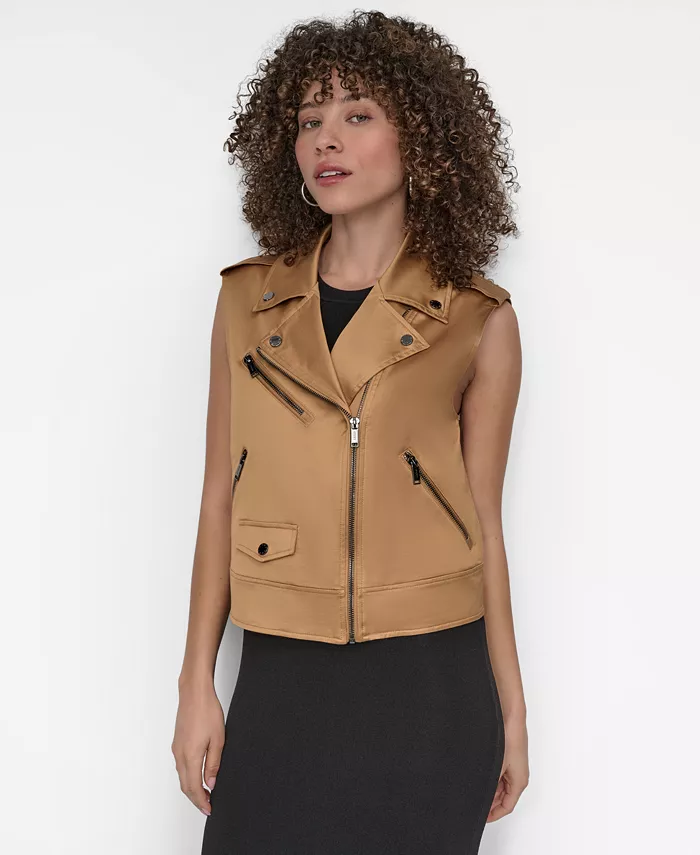 

Женский мотожилет DKNY, коричневый