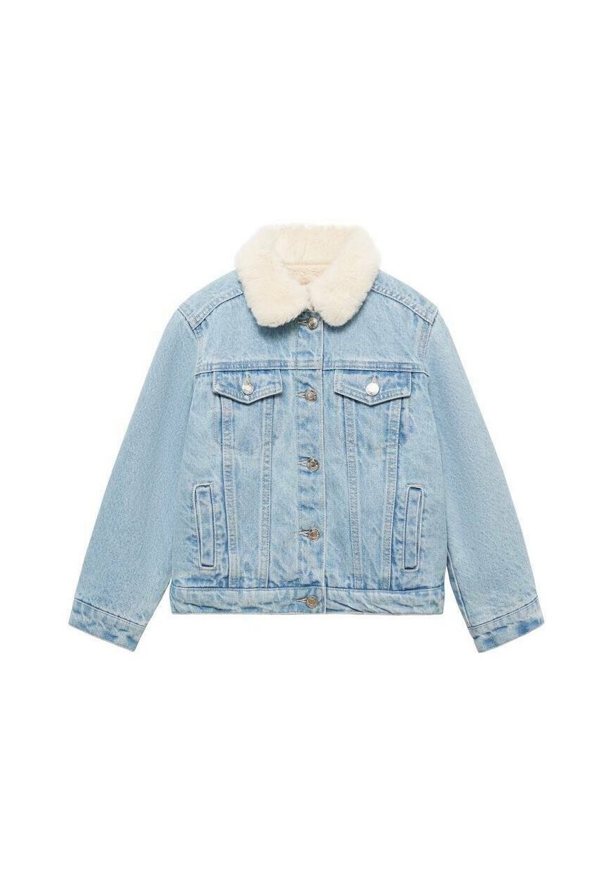 

Джинсовая куртка LISA Mango Kids, светло-голубой