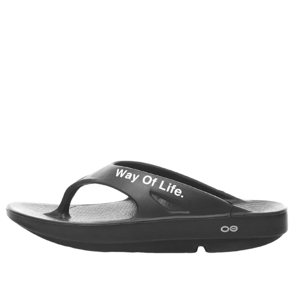 Шлепанцы Oofos x Takahiromiyashita The Soloist Way Of Life Flip-Flop 'Black White' SOF-0012SS22, черный