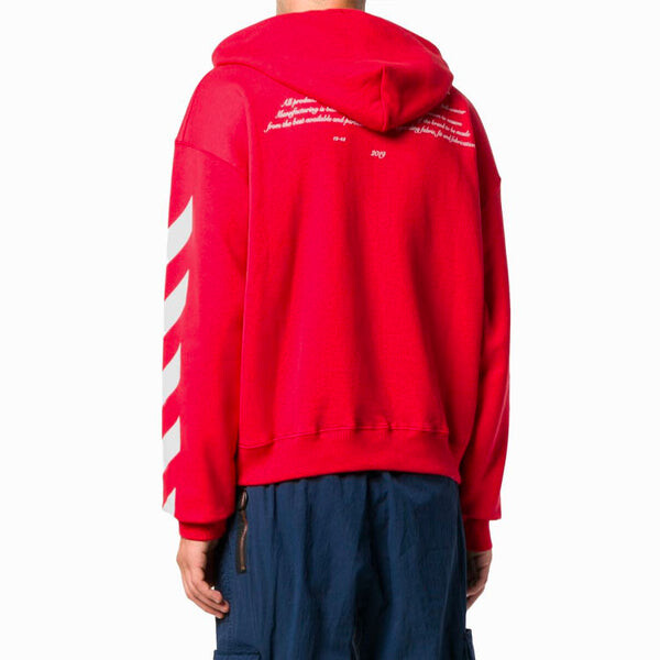 Толстовка OFF-WHITE c/o Virgil Abloh Men's Red Sweater Red, красный — фото 4