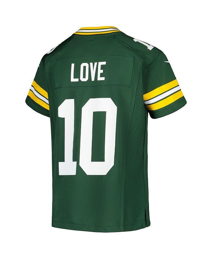 Игровая майка Big Boys Jordan Love Green Green Bay Packers Nike, зеленый — фото 4