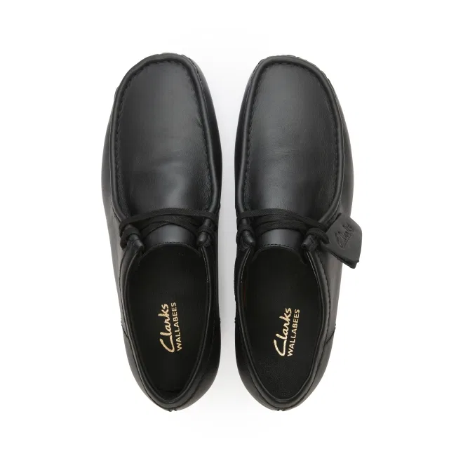 Мужские чёрные водонепроницаемые ботинки Wallabee Evo от Clarks — фото 3