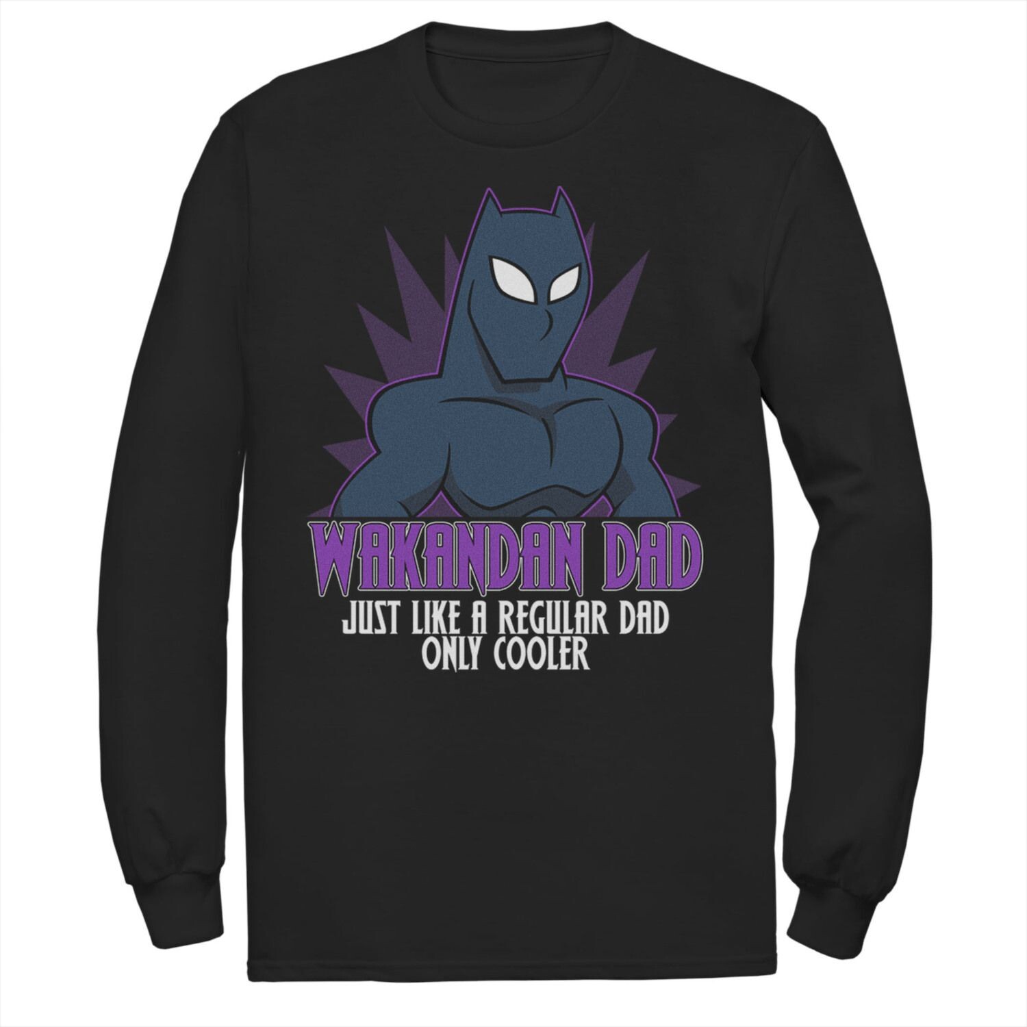 

Мужская футболка Marvel Father's Day Black Panther Wakandan Dad Comic Pop