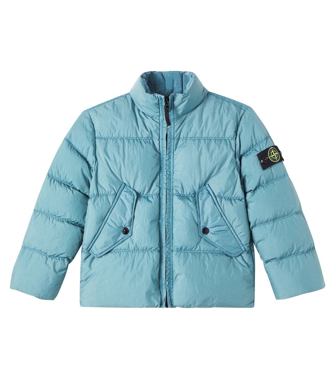

Пуховик Компас Stone Island Junior, светло-синий