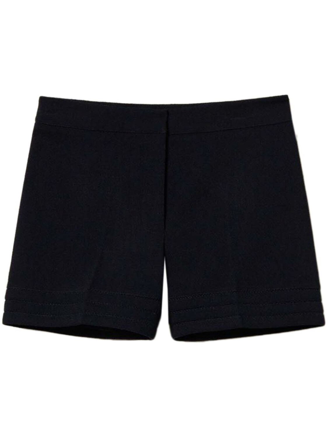 

TWINSET шорты прямого кроя с вышивкой, синий