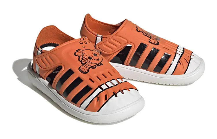 Сандалии с закрытым носком Disney Finding Nemo And Dory Orange Core Black Cloud White PS Adidas — фото 3