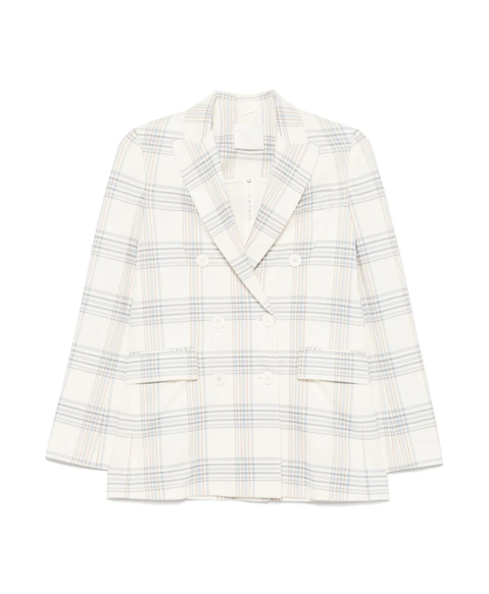 

Светло-Голубой двубортный пиджак Circolo 1901, мультиколор