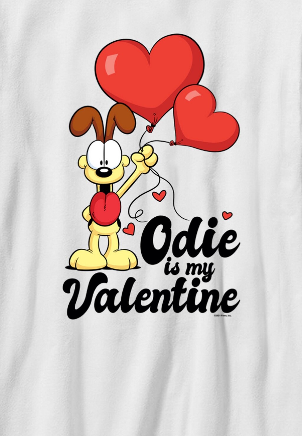 

Футболка с принтом GARFIELD VALENTINE'S DAY ODIE Henry Tiger, белый