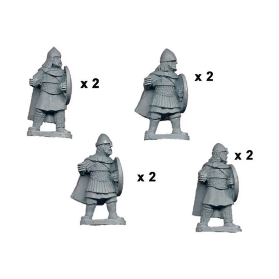 

Варяжская гвардия с копьями, Historical Miniatures - Dark Ages - Byzantine (28mm) (Crusader Miniatures)