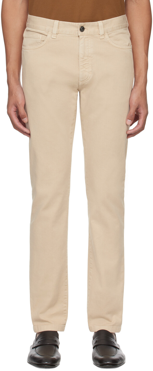 

Бежевые городские джинсы Zegna