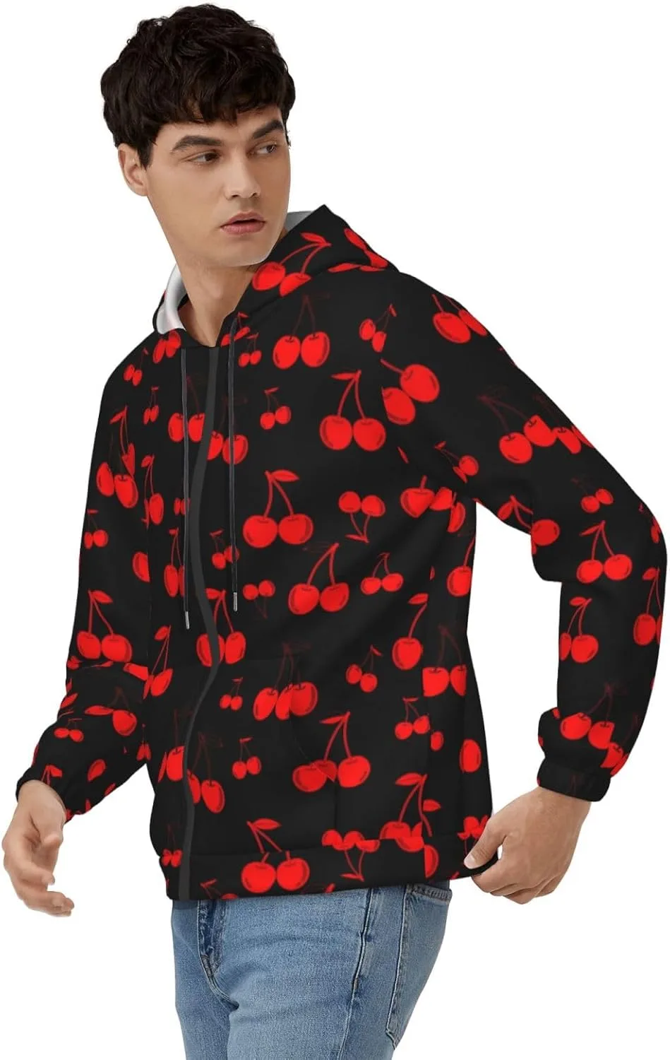 

Мужская толстовка с капюшоном на молнии KATVEESC