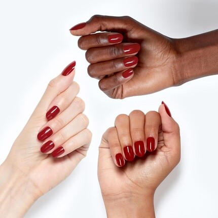 XPRESS/ON Press On Nails & Cuticle Oil 30 шт. Многоразовые накладные ногти со сроком носки до 14 дней. Глубоко питательный гель для салонного маникюра. Красный/розовый лак для ногтей Big Apple Red OPI — фото 3