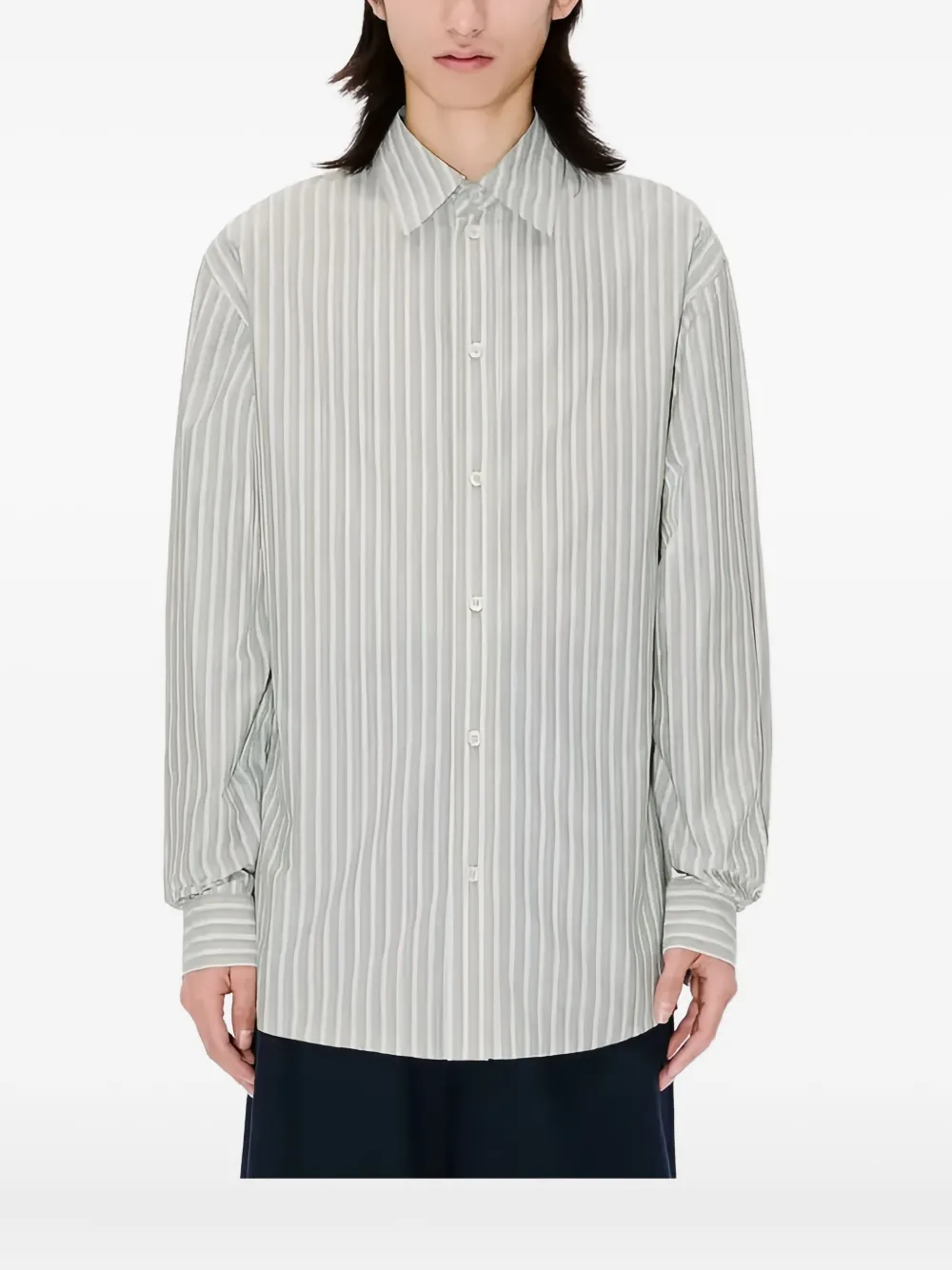 

Полосатая рубашка Kenzo, зеленый