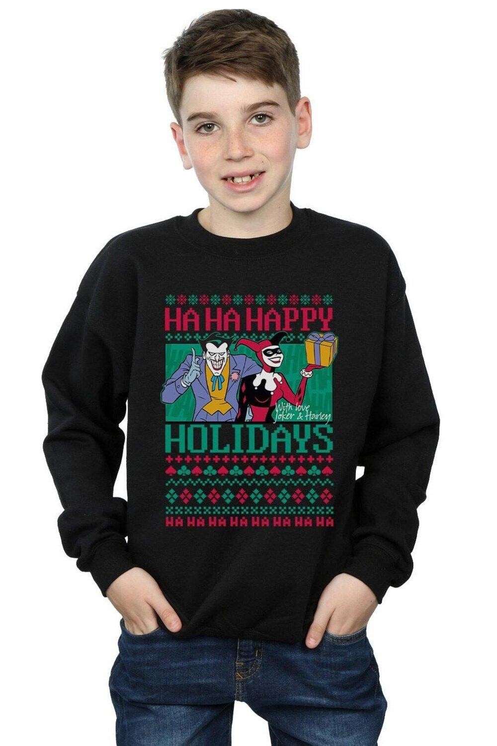 

Толстовка «Джокер и Харли Квинн Ха Ха» Happy Holidays DC Comics, черный
