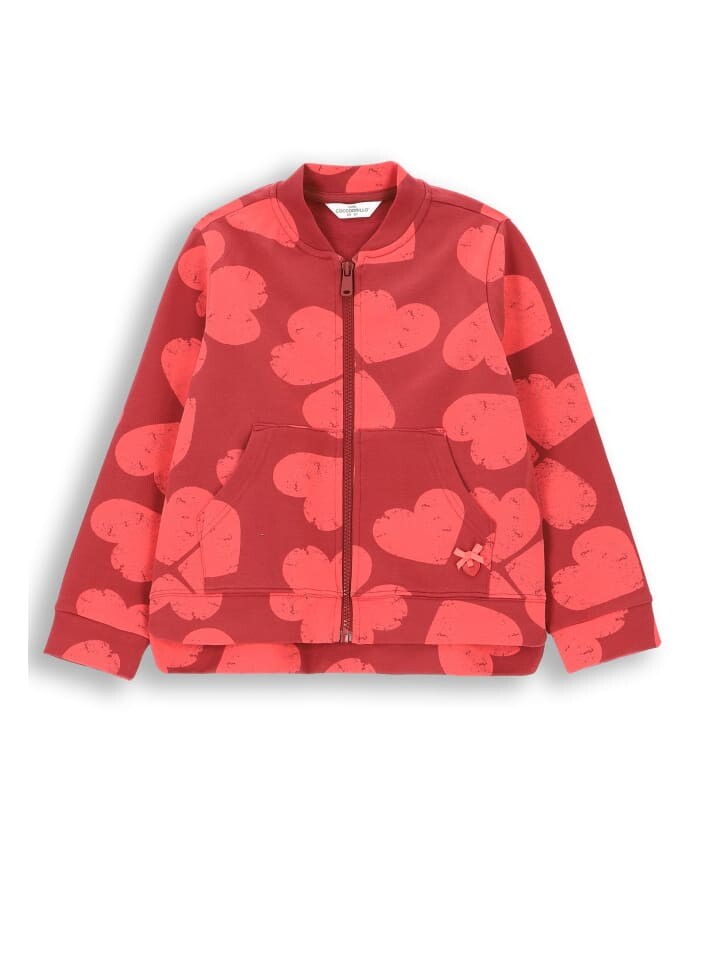 

Толстовка Coccodrillo Sweatshirt mit Reißverschluss, цвет dunkelrot