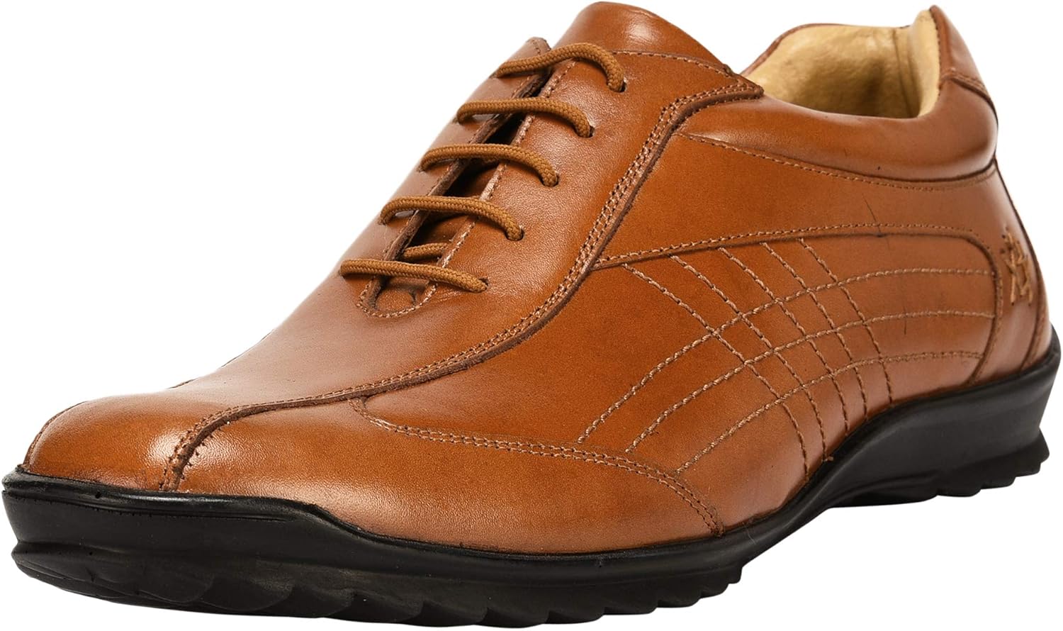 

Мужские повседневные кроссовки на шнуровке LIBERTYZENO из натуральной кожи с амортизирующей стелькой для взрослых, к Рождеству, Tan