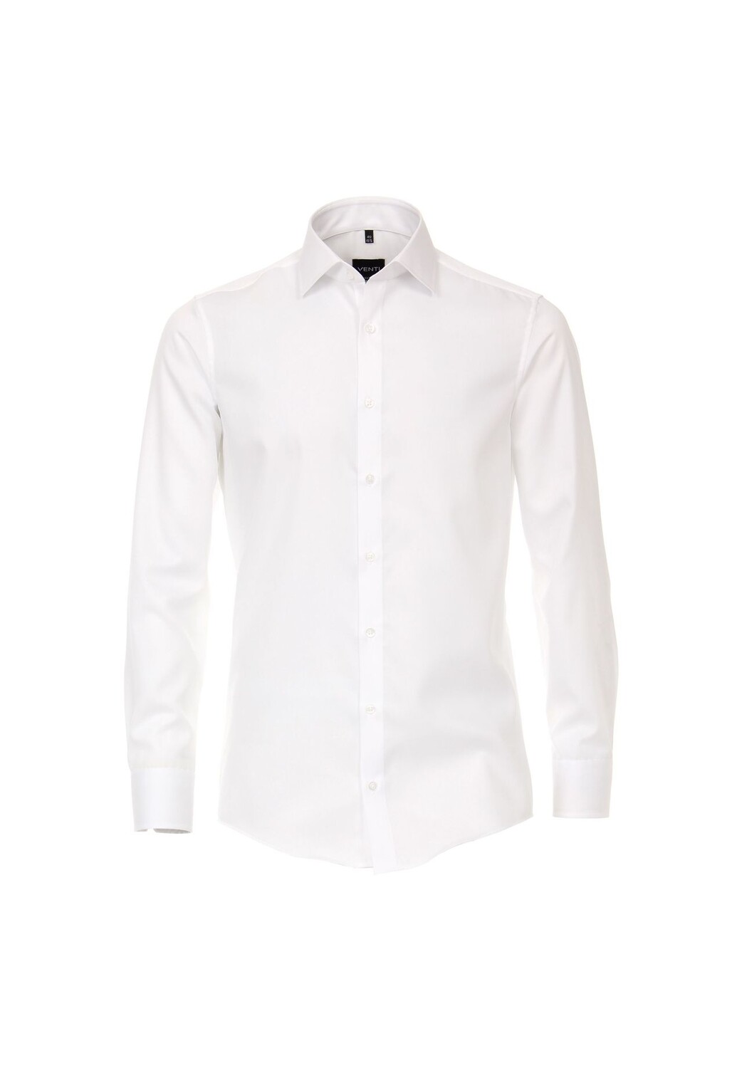 

Мужская деловая рубашка однотонного современного кроя Venti, белый