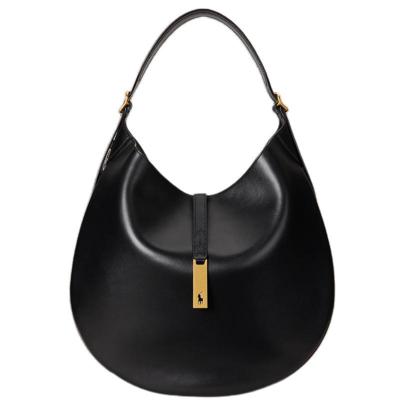 

Polo Ralph Lauren Mr. Bag, Collaboration Polo ID Кожаная плечевая сумка большая женская черная