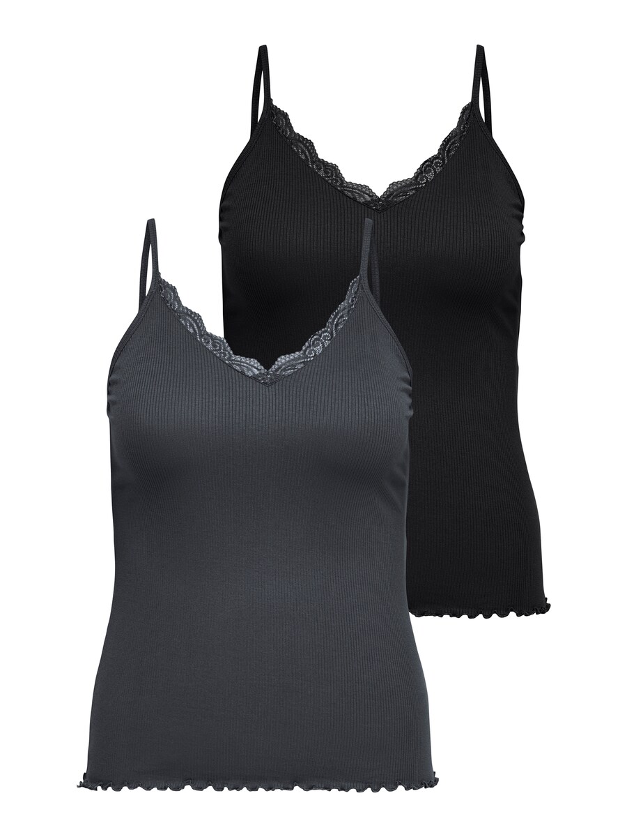 

Топ ONLY Carmakoma CARSILLE, темно-серый/черный