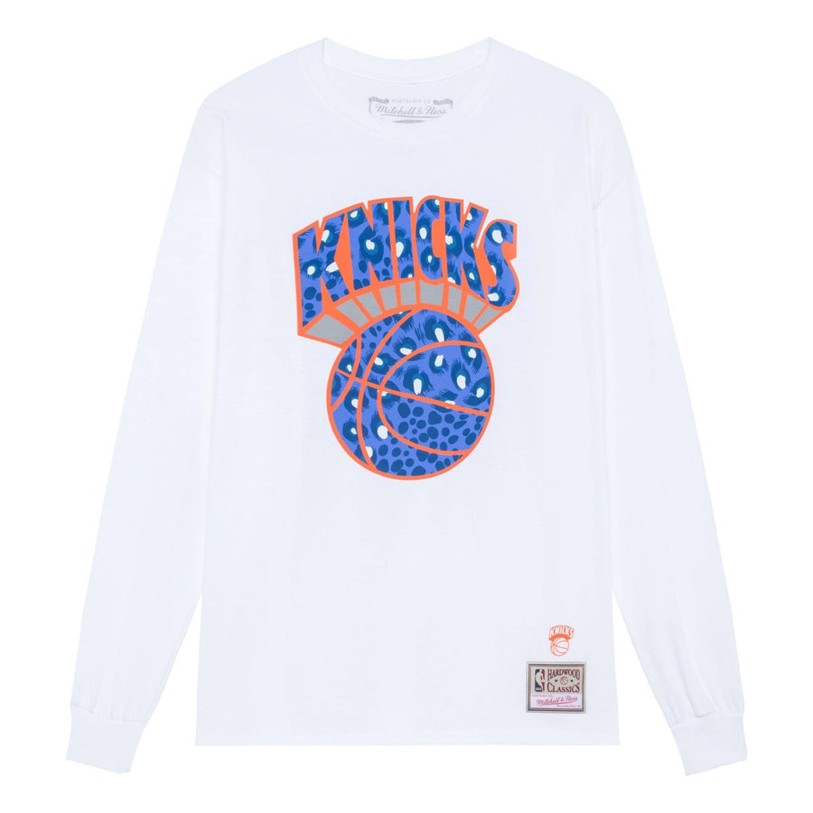

Футболка Mitchell & Ness x NBA Uninterrupted New York Knicks Long Sleeve T-shirt 'White', белый