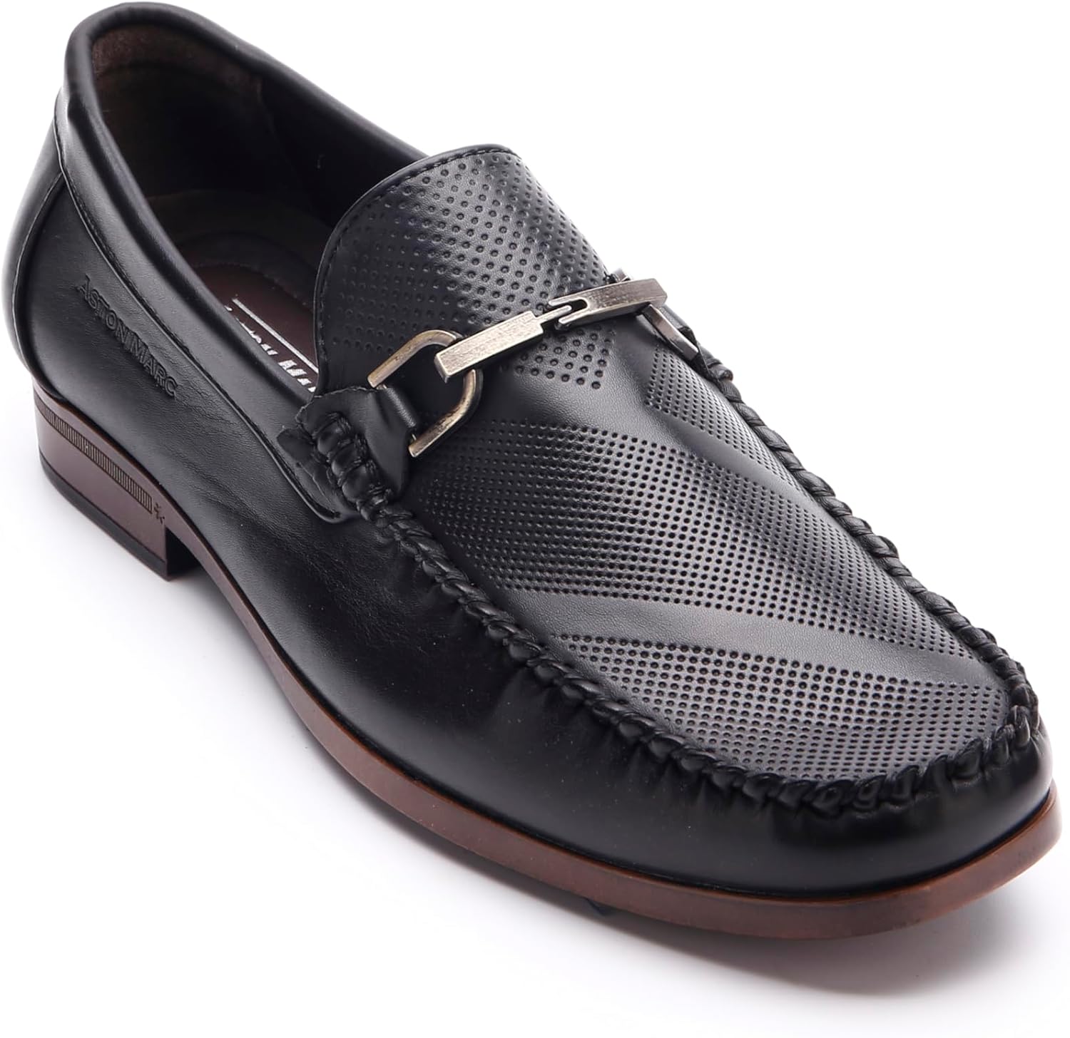 

Мужские повседневные лоферы Aston Marc, стильная обувь без шнурков для офиса, свадеб и официальных мероприятий, черный