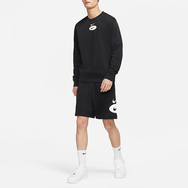 Шорты sportswear contrasting colors logo loose lacing casual shorts black Nike, мультиколор — фото 4