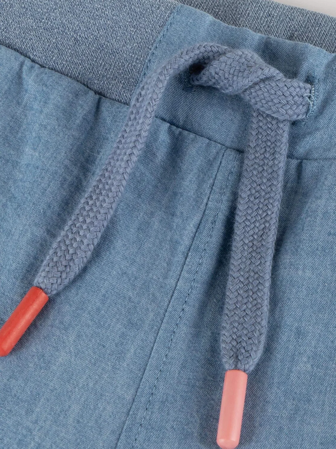 Джинсовые брюки Sigikid Regular Pants Chambray-Shorts Savanne синего цвета — фото 3