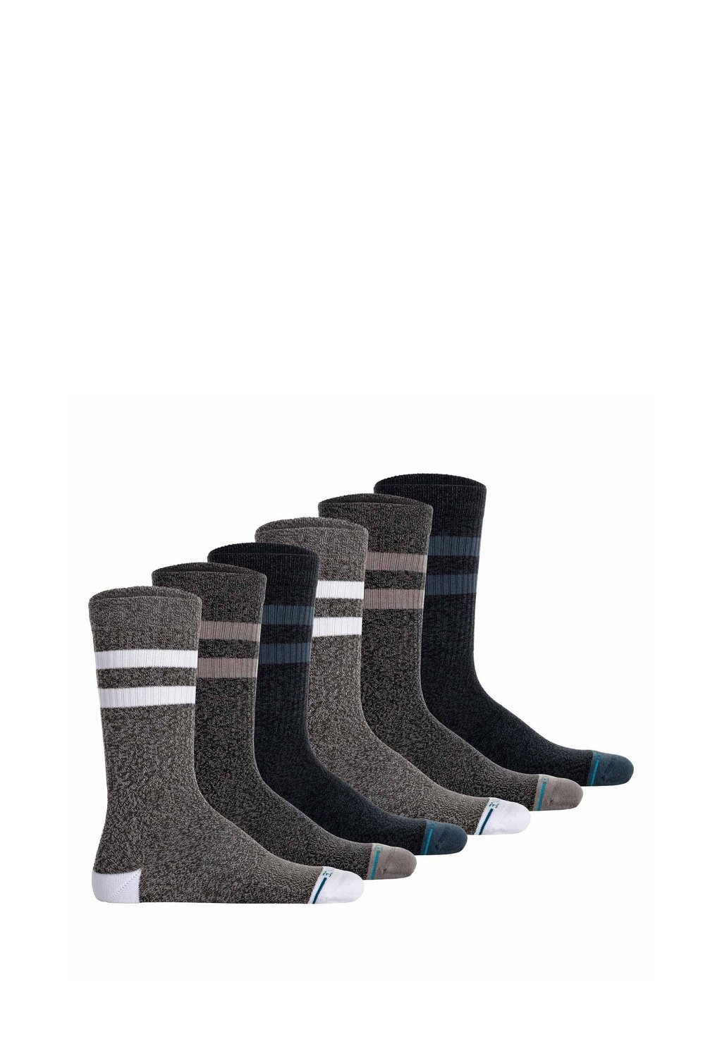 

Носки UNISEX 6ER PACK - THE JOVEN LOGO STREIFEN CREW Stance, серый