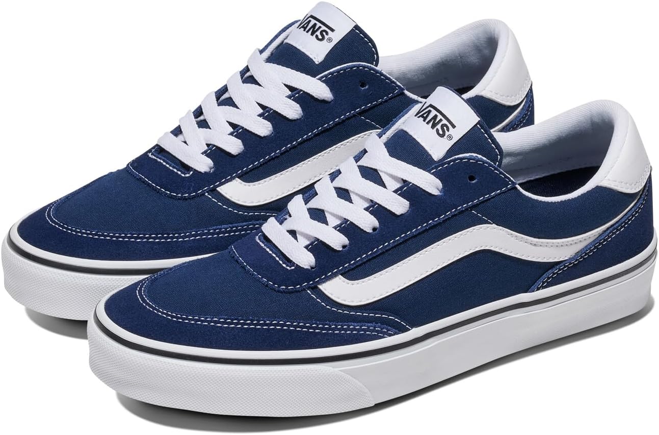 Vans Mens Brooklyn Ls Shoe | Кроссовки Low-top для повседневной носки, прогулок, работы и моды, Suede/Canvas Dress Blues — фото 2