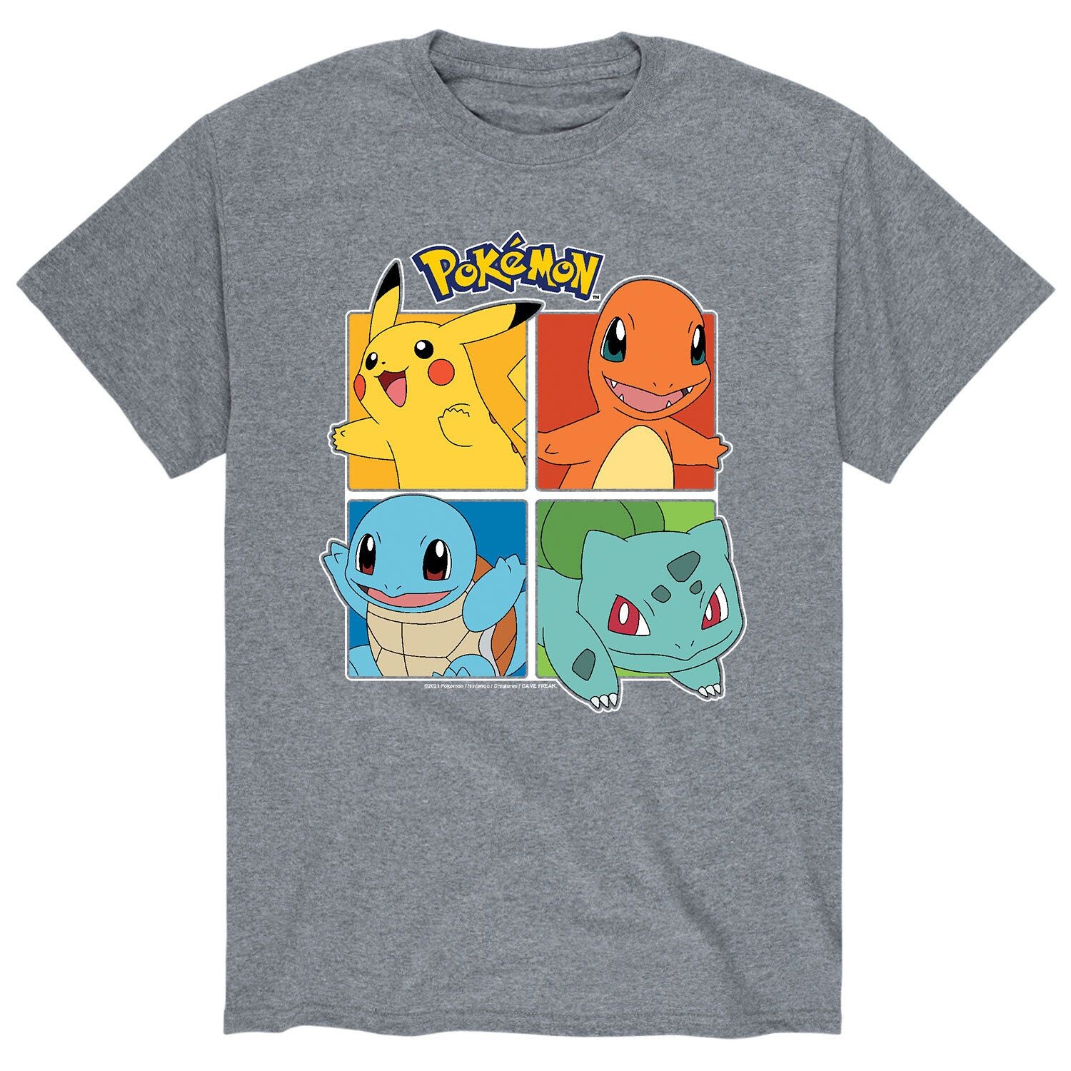 

Мужская квадратная футболка Pokemon Partner Licensed Character