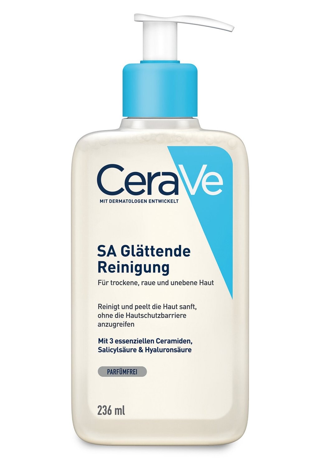 

Средства для очищения лица FACE CARE GLÄTTENDE REINIGUNG FÜR TROCKENE, RAUE UND UNEBENE HAUT, REINIGT UND PEELT, MIT 3 ESSENTIELLEN CERAMIDEN UND HYALURON 236 ML CeraVe