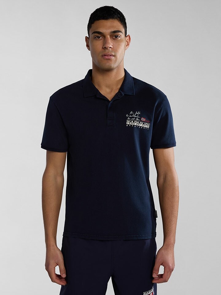 

Поло Napapijri Poloshirt Colville, темно-синий
