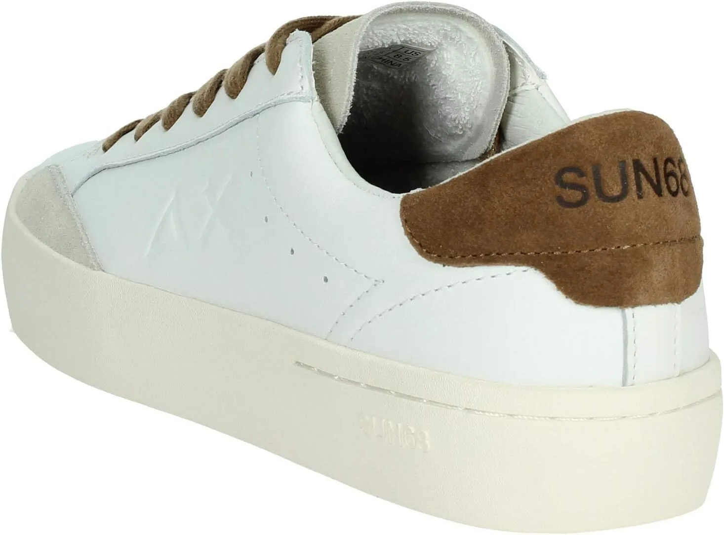 Кроссовки Sun 68 Street Leather Fox 100% Leather Sun68, светло-коричневый — фото 2