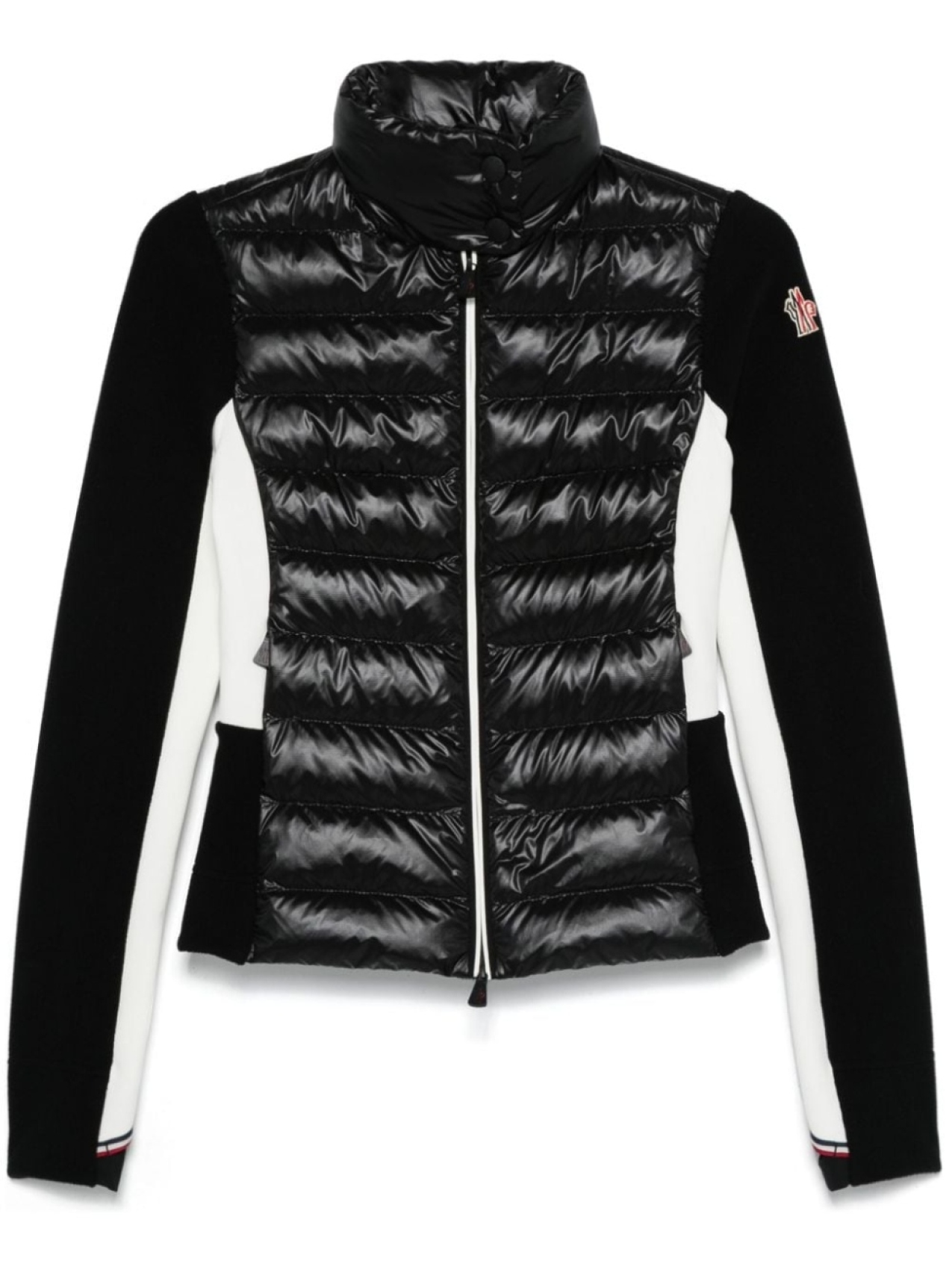 

Moncler Grenoble толстовка на молнии с дутыми вставками, черный