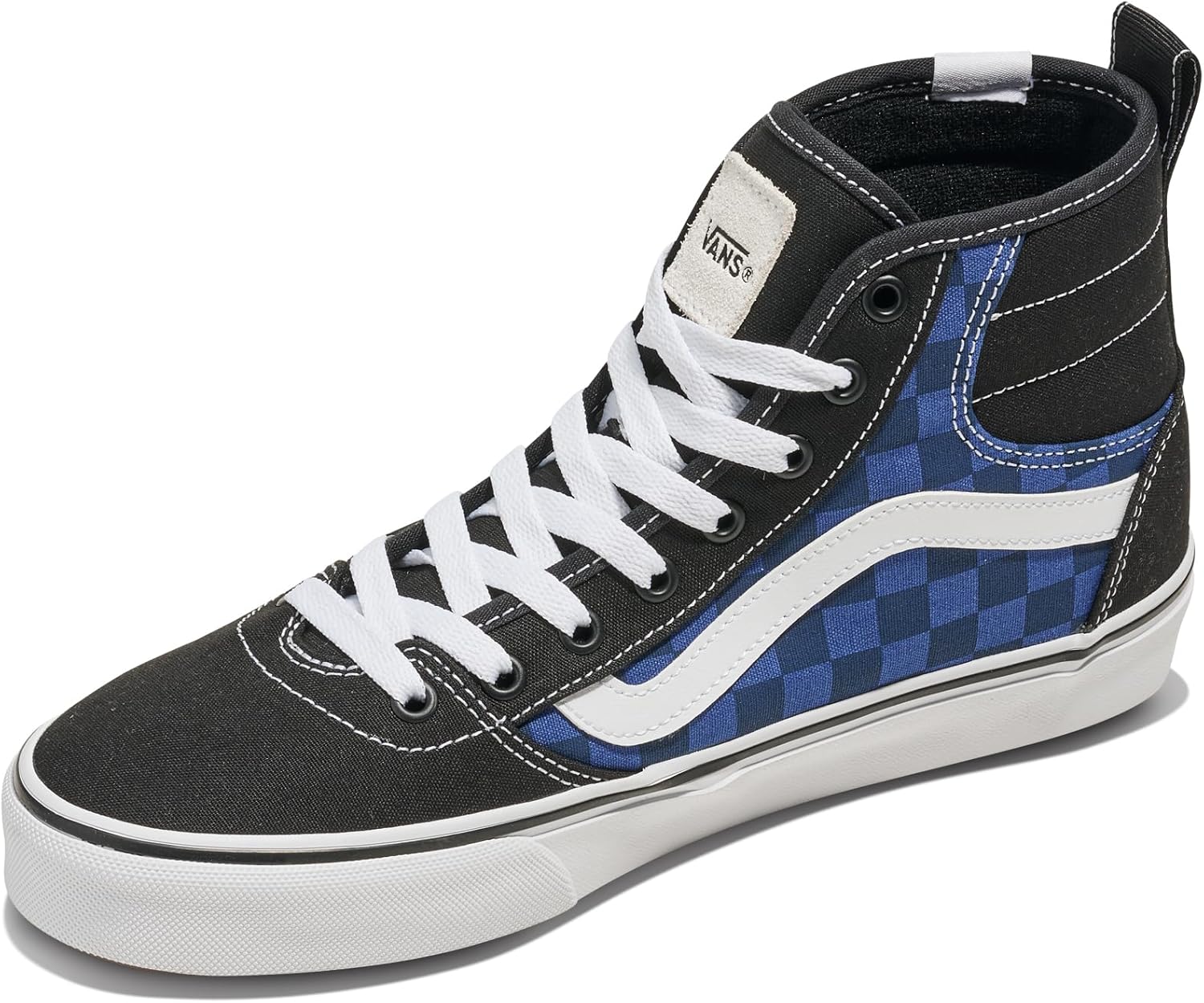 Мужские кроссовки Vans Ashwood Hi Decon высокие, Tonal Check Dress Blues — фото 2