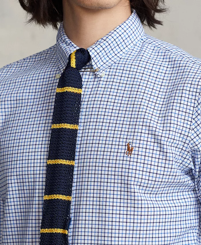 Мужская рубашка Oxford с длинным рукавом Polo Ralph Lauren, белый — фото 3