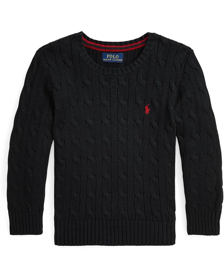 

Свитер Polo Ralph Lauren Kids Cable-Knit Cotton Sweater, цвет Polo Black/C3807