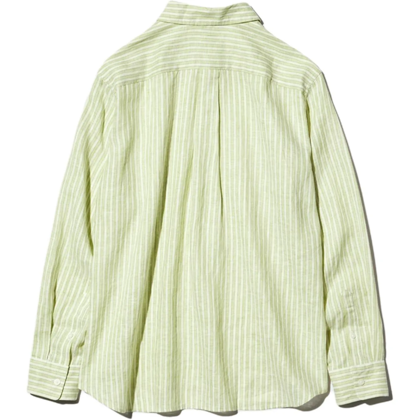UNIQLO Рубашка женская травянисто-зеленая с лацканами — фото 3