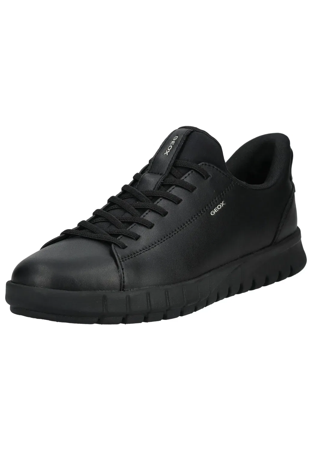 Sneakers low из кожи, Geox, черный