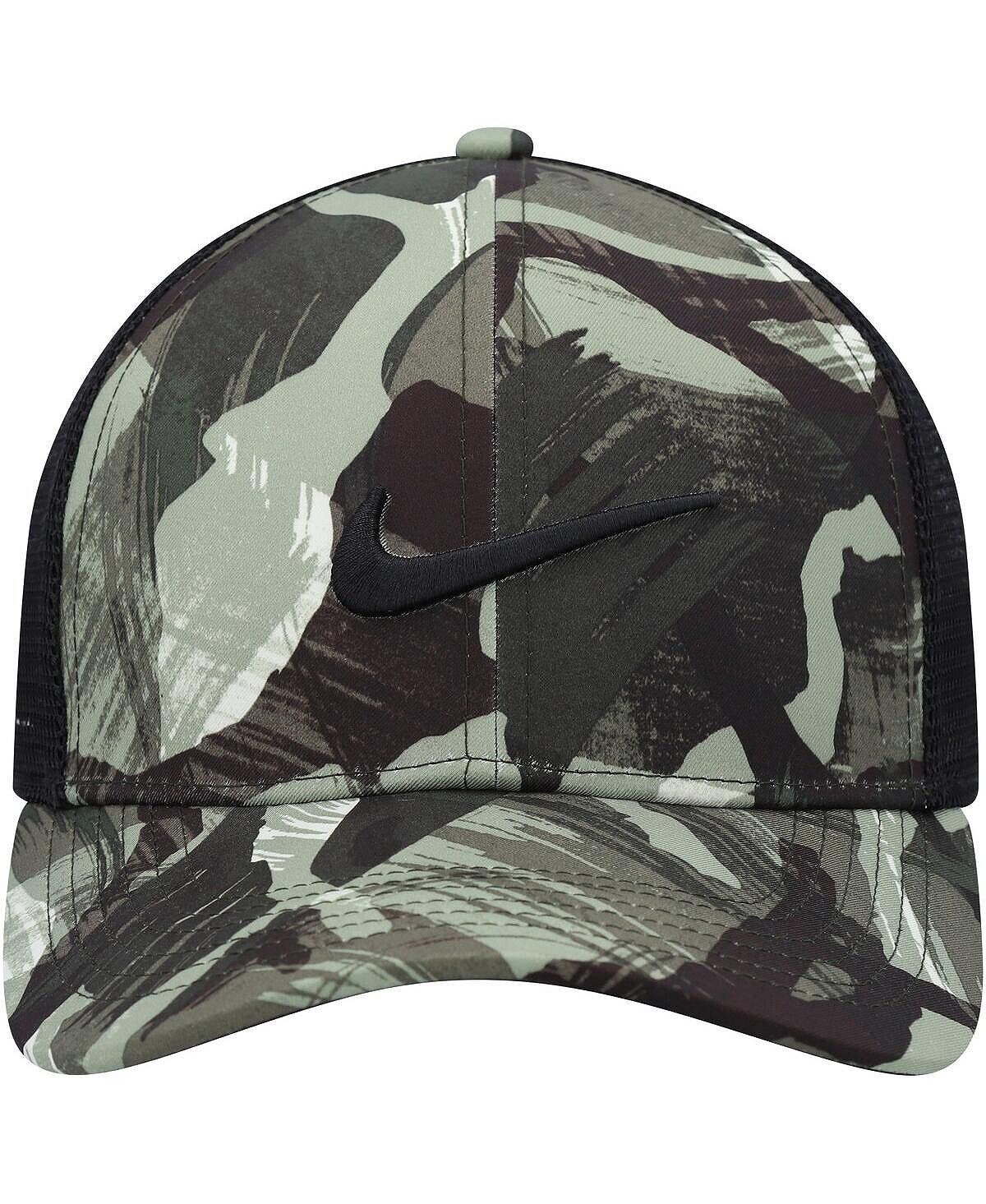 Мужская кепка Snapback Legacy91 Trucker Performance черного цвета с камуфляжем и черным цветом Nike — фото 4